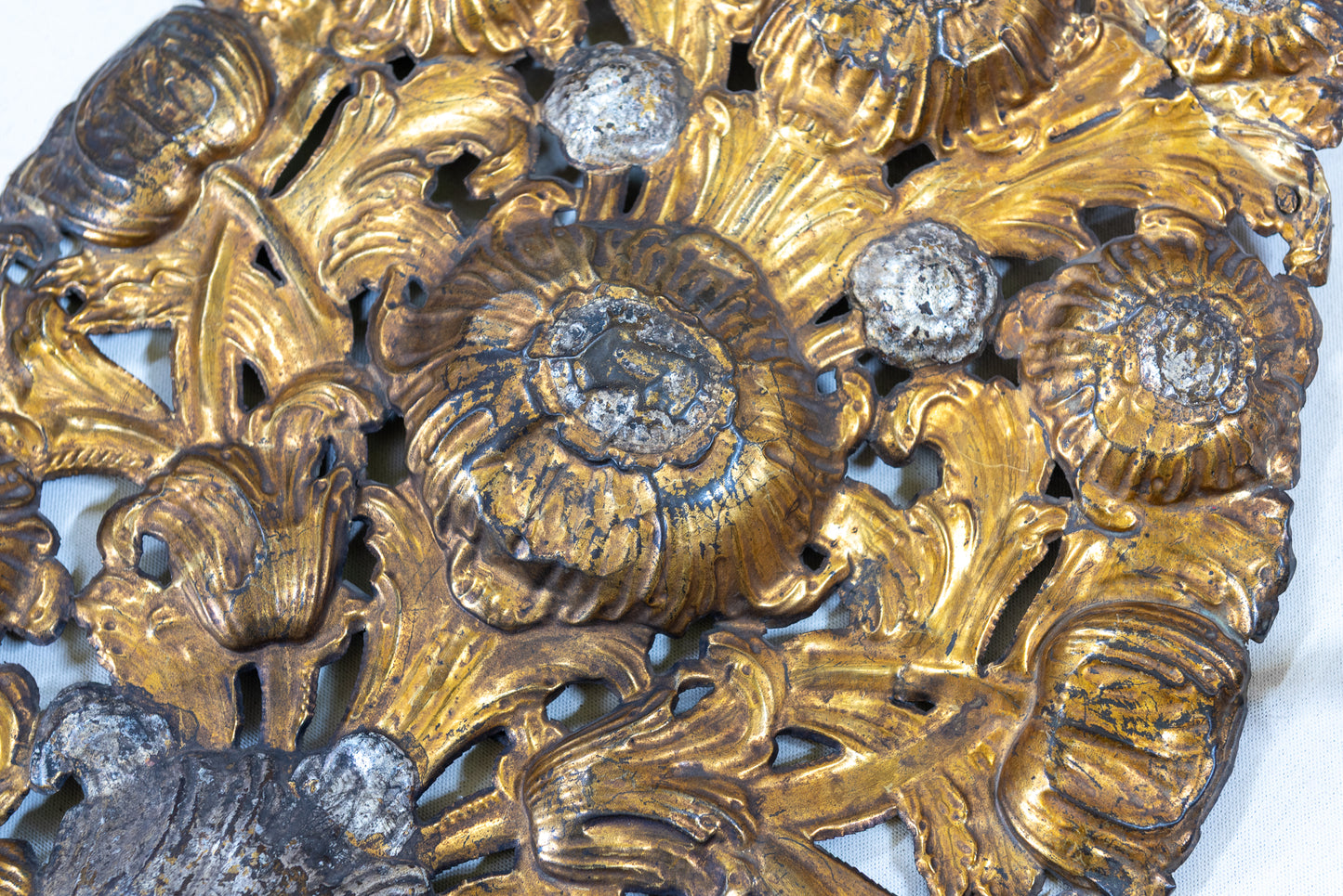 A Large Pair of Repousse Wall Sconces
