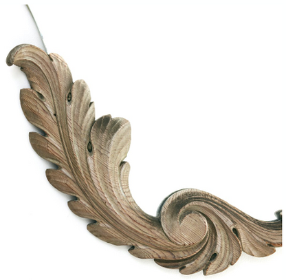 A Carved and Stained Limewood Pier Mirror