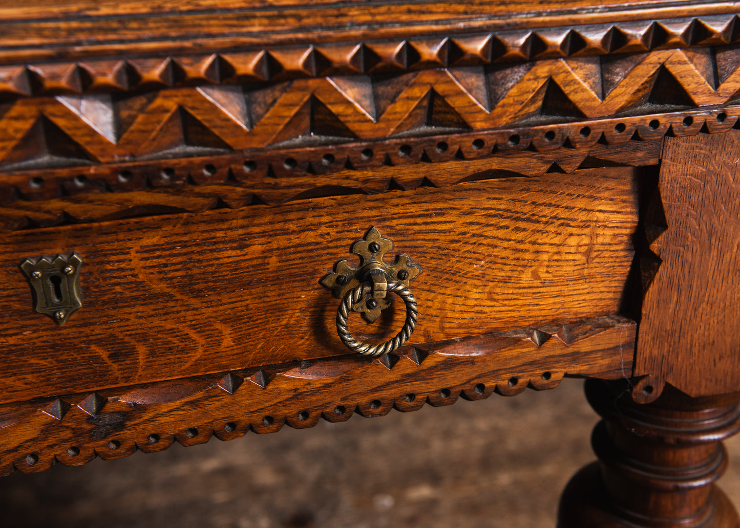 A Large Mid-Nineteenth Century Library Table