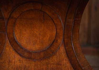 A George IV Oak Drum Table
