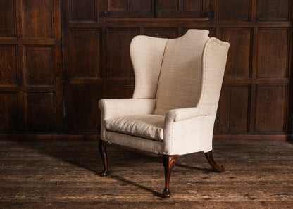 A Large Wingback Armchair