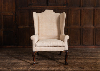 A Large Wingback Armchair