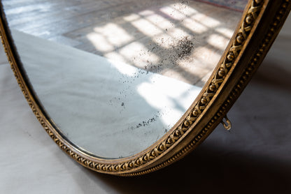 A Large Mid-19th Century Oval Mirror
