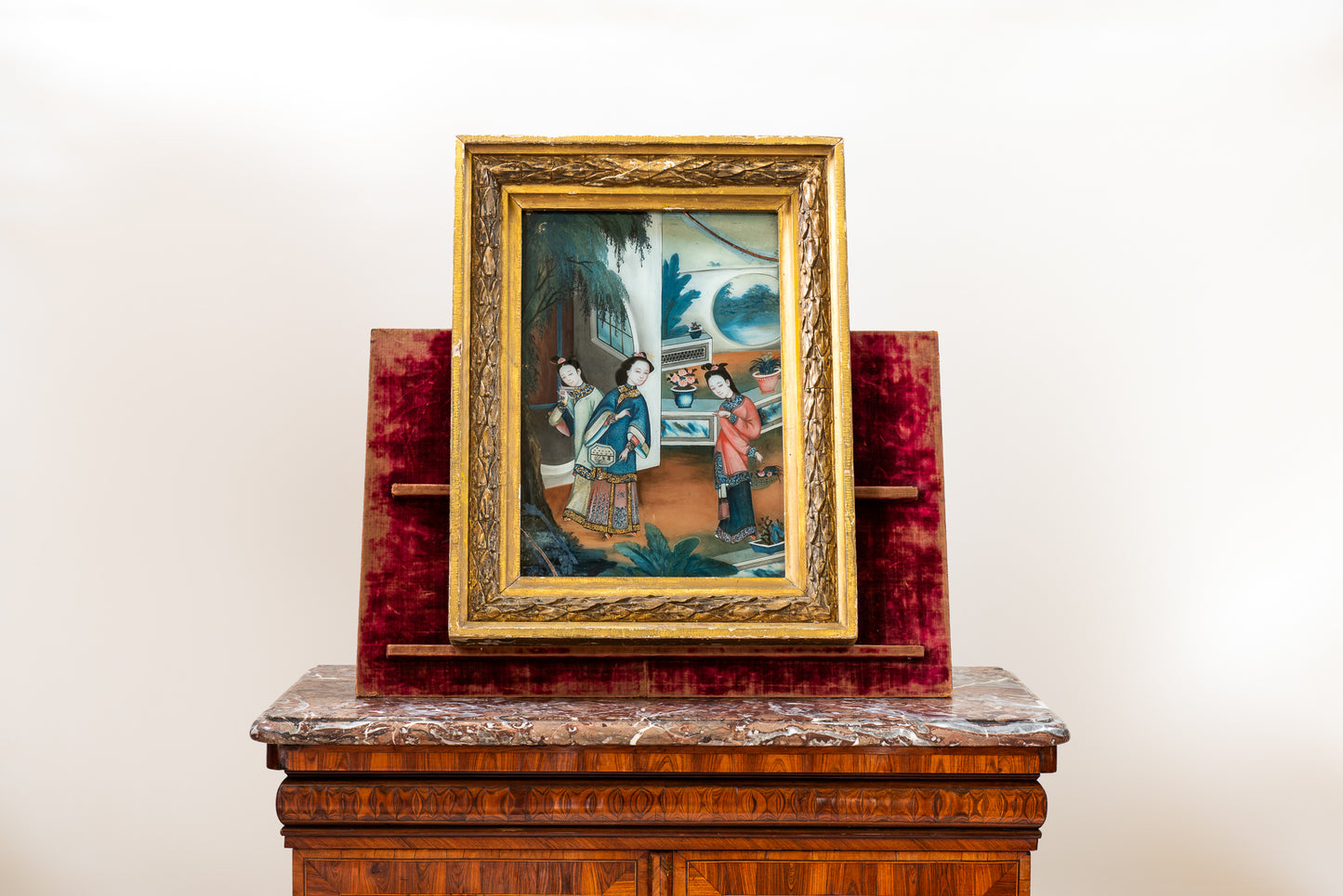 A Chinese Reverse Glass Painting