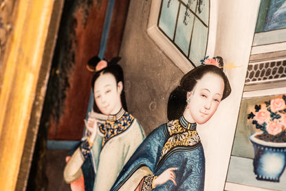 A Chinese Reverse Glass Painting