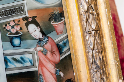 A Chinese Reverse Glass Painting
