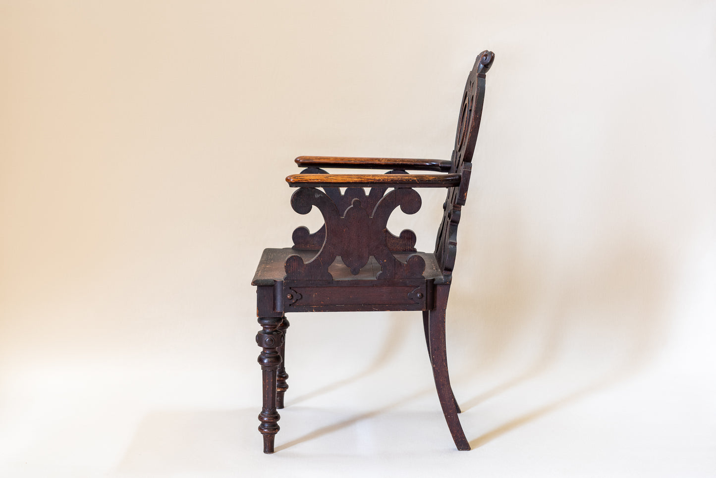A Mid-19th Century Hall Chair