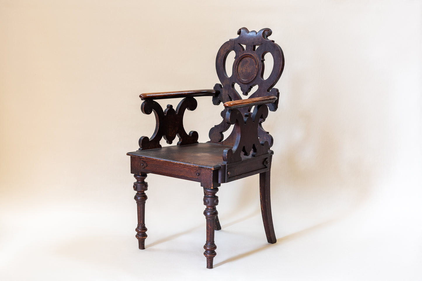 A Mid-19th Century Hall Chair