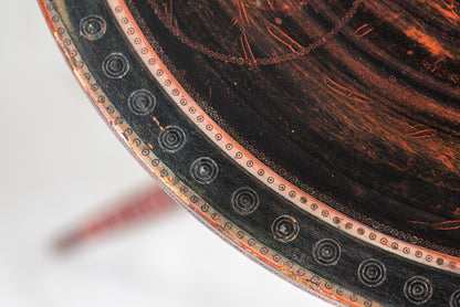 A Polychrome Decorated Tripod Table