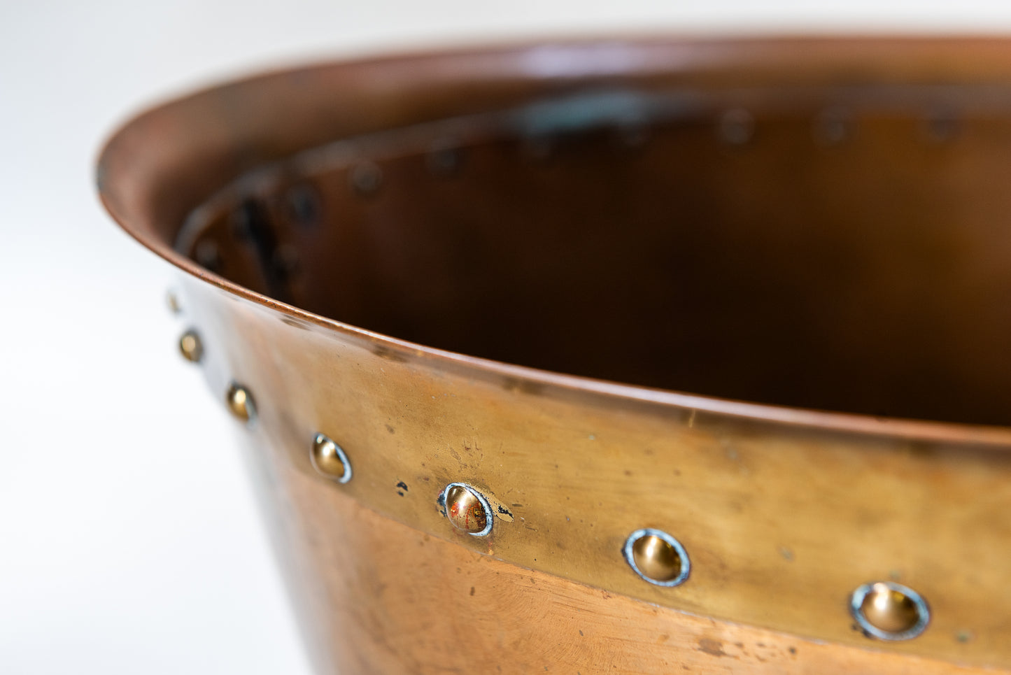 A Riveted & Hammered Copper Vessel