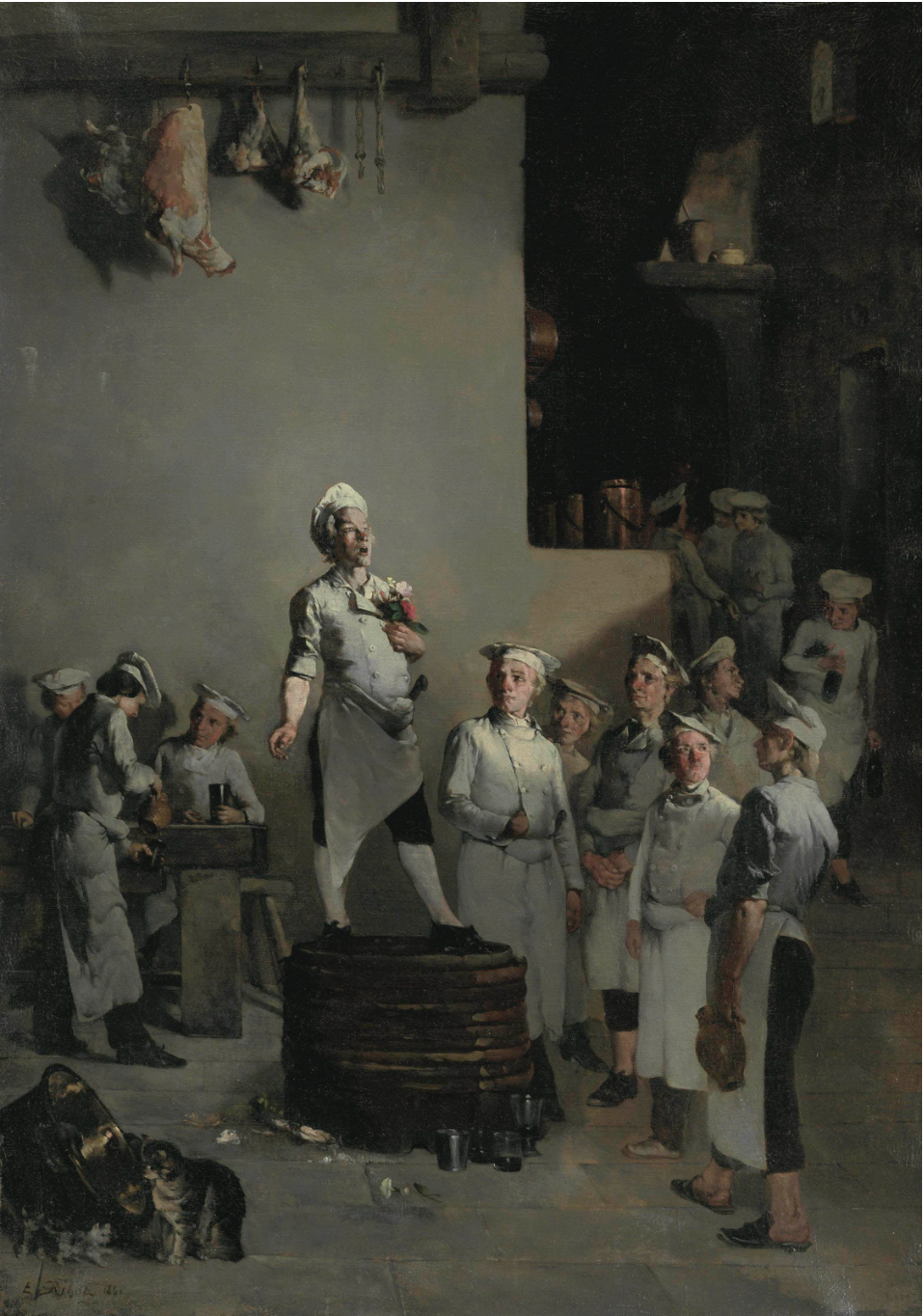 The Maître d’Hôtel - oil on panel